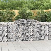 cesta gaviones  gavion para piedras  gavion decorativo forma arco hierro galvanizado 300x50x100120 cm cfw688597