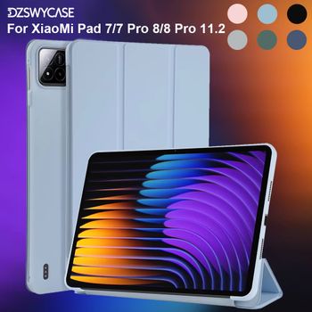 Funda para Xiaomi Pad 7/7 Pro (11,2 pulgadas, 2024), para Xiaomi Pad 8/8 Pro (11,2 pulgadas, 2025) Funda protectora para tableta con soporte triple trasero