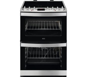 AEG CCB6761ACM 60 cm Electric Ceramic Cooker - Stainless Steel, Stainless Steel