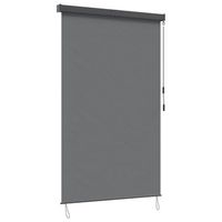 estor enrollable gris claro 120 x 250 cm tela y aluminio vidaxl