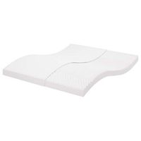 colchon de espuma de 7 zonas dureza 20 ild blanco 200x210 cm vidaxl
