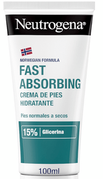 Neutrogena Crema Pies Hidratante Absorción Inmediata con Glicerina 100 ml