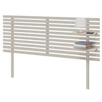 dhome cabecero con estantes de madera reciclada dm colgante pared estilo palet japones con patas 145x46cm cama vintage nordico 145cm espigas beige