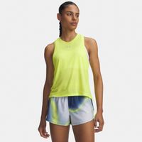 under armour velociti  camiseta de running mujeres - amarillo