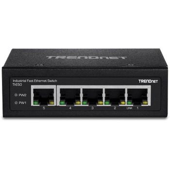 Switch No Administrado Trendnet TI-E50 5 Puertos Fast Ethernet Negro