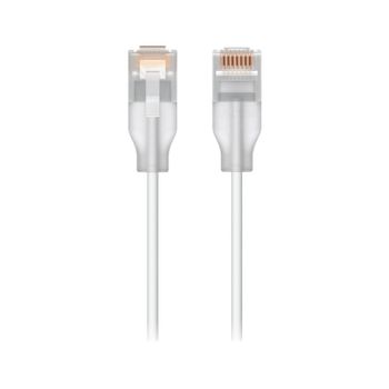 Cable de red Ubiquiti UACC-Cable-Patch-EL-0.15M-W-24 Cat6 0.15m RJ-45 Blanco Translúcido