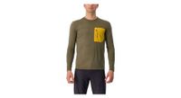maillot de manga larga castelli unlimited merino caqui amarillo