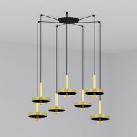 lampara colgante whizz 7 luces
