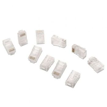 Conector RJ45 AISENS A138-0290 Transparente Cat5e UTP 8 contactos (10 Uds)