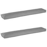 juego de cojines para palets 2 uds tela oxford gris vidaxl