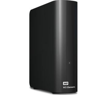 WD Elements External Hard Drive - 6 TB, Black, Black