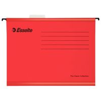esselte classic carpeta colgante reforzada  380 mm  rojo  25 unidades
