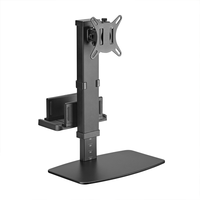 aisens soporte de mesa eco giratorio e inclinable para monitortv y mini pc 8kg de 17-32 negro