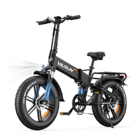 bicicleta electrica plegable varun s20-2 pro con neumaticos anchos 20 pulgadas 48 rrv 13 ah negra