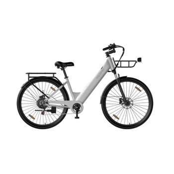 Bicicleta Eléctrica Urbana Velopro C1pro De 250 W, 36 V 18 Ah, Blanca