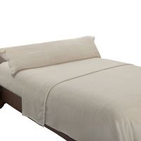 juego sabanas sedalina jacquard 240gr beige cama 150cm donegal collections