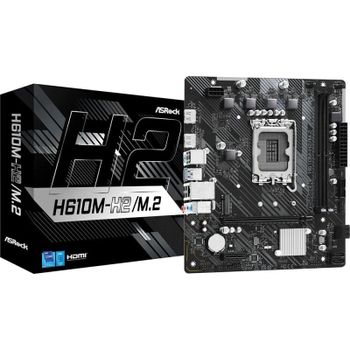 Placa Base Asrock H610 Intel H610 LGA 1700 Micro ATX H610M-H2/M.2 DDR4 M.2 PCIe