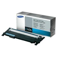 samsung clt-c406sels cyan original standard capacity toner cartridge