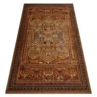 alfombra de lana omega siran oriental laton marron 235x350 cm