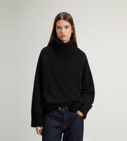 woolrich para mujer cfwwkn2045fruf0574 jersey de cuello alto de mezcla de lana y cachemira negro s casual
