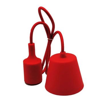 Portalámparas, cable y florón de silicona (12 colores)