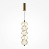 lampara colgante led golden cage 17w