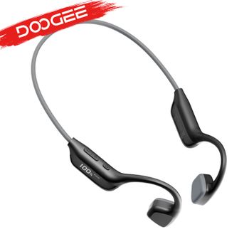 Audífonos Deportivos DOOGEE BoneBeat Run con Conducción Ósea Digital, Auriculares Inalámbricos de Oreja Abierta, Resistentes al Agua IP67 con Pantalla LED Digital