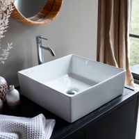 lavabo cuadrado de ceramica an 41 cm