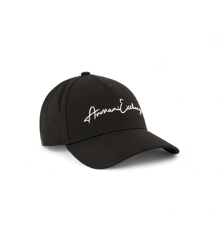 A|X Armani Exchange para hombre. 954224CC51637421 Gorra Letras negro (OSFA), Casual, Algodón