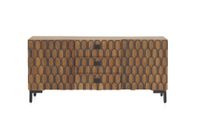 aparador de madera maciza de mango marron