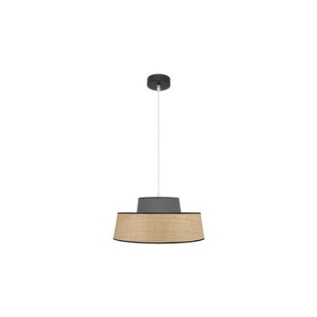 FABRILAMP Colgante Natural/gris modelo Jia 1luz Regulable