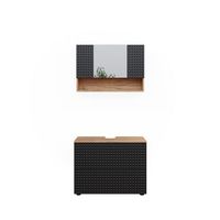 conjunto de muebles de bano irma 2 partes unidad base 80 cm vicco