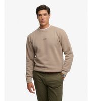 superdry para hombre m2014441a sudadera micro logo crew beige m casual algodon