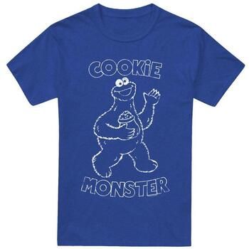 Sesame Street Camiseta Simple Cookie para mujer