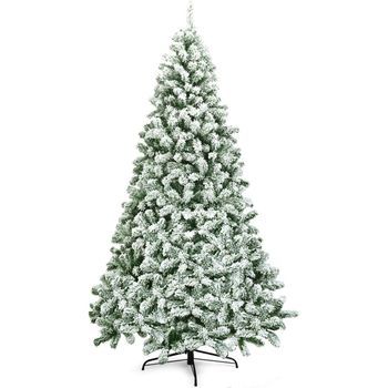 Árbol De Navidad Artificial 225 Cm, Costway Arbol De Navidad Nevado Con Nieve (1364 Ramas, 225 Cm)