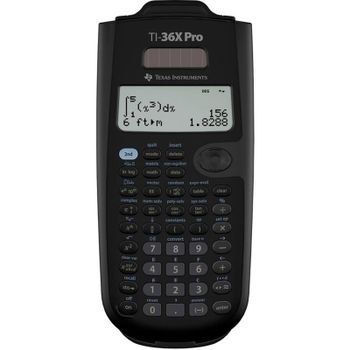 Calculadora Científica Texas Instruments Ti-36x Pro, Pantalla Lcd 4 Líneas Mathprint Natural, Log/exponencial, Estadísticas, Polinomios, Matrices, Complejos, Base N, Conversión De Unidades, Negro