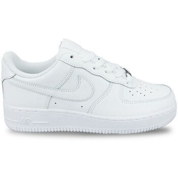 Nike Deportivas Moda Air Force 1 Leather Triple White para niña