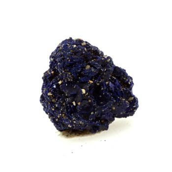 Chessylite - Pierre Natural De Francia, Chessy -les -mines - Azurite Cristal Multicolor | 54.8 Ct - Certificado De Autenticidad Incluido | 22 X 19 X