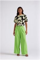 pantalon palazzo fluido de poliviscosa green 40