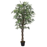 arce artificial con 504 hojas verde 150 cm vidaxl