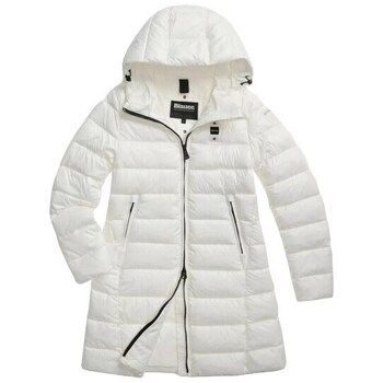 Blauer Abrigo de plumas Adelaide para mujer