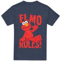sesame street camiseta rules para hombre