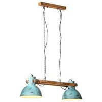 lampara de techo azul desgastado 25 w e27 85x28x109 cm vidaxl