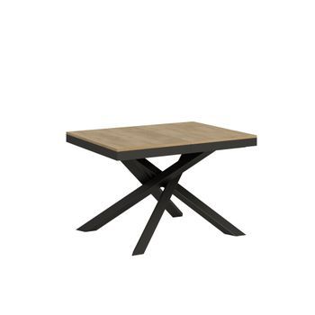 Mesa Extensible 90x120/224 Cm Volantis Evolution Roble Natural Estructura Antracita