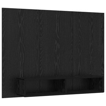 Conjunto De Mueble De Tv 120 X 23,5 X 90 Cm Roble Negro Vidaxl