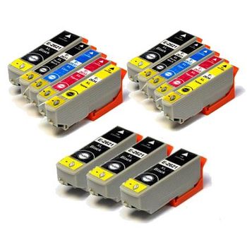 Compatible Multipack Epson Expression Premium XP-620 Printer Ink Cartridges (13 Pack) -C13T26214010