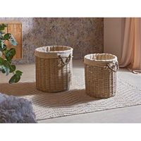 contenedor mimbre interior yute con asas s2 50dx50 cms