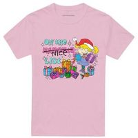 rugrats camiseta on the naughty list para mujer