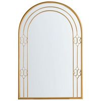espejo de pared estilo glamour vintage decorativo con marco de metal dorado mautre