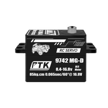 PTK 9742MG-D Servo Digital Metálico de Alto Par de 85 kg para Modelos de Vehículos RC Drift 1/8